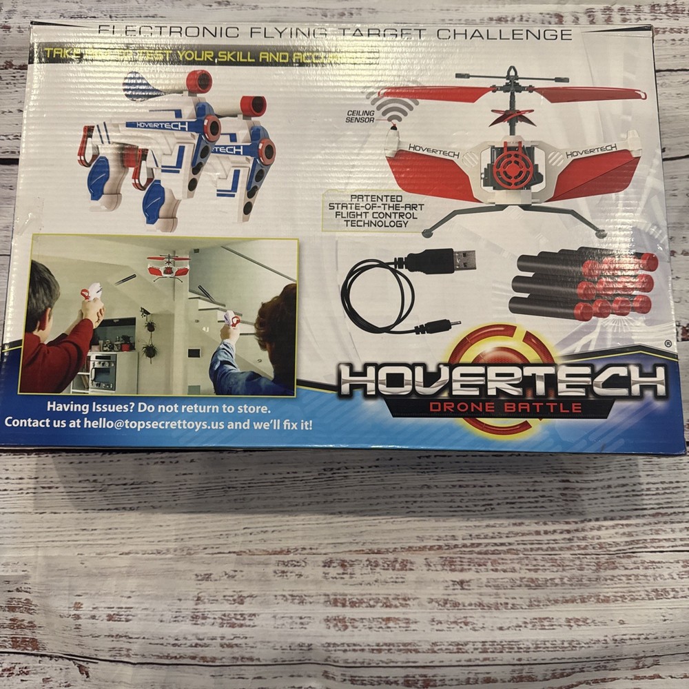 Hovertech Battle FX 3.0 Sky Blast Shooting Drone Game New In Box