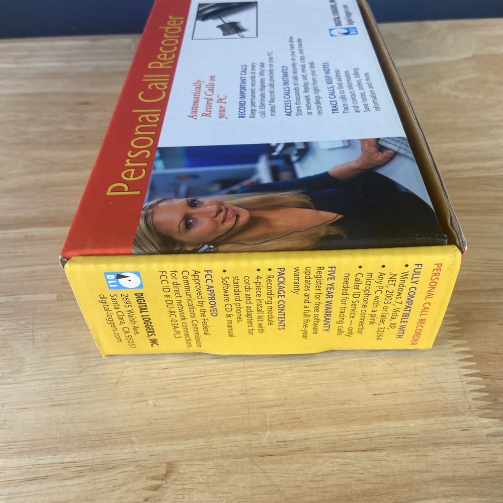 DLI Digital Loggers Personal Call Recorder for PC NOS