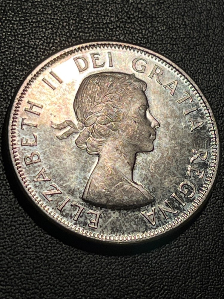1959 Canada Half Dollar Silver Coin Nice BU+ #1