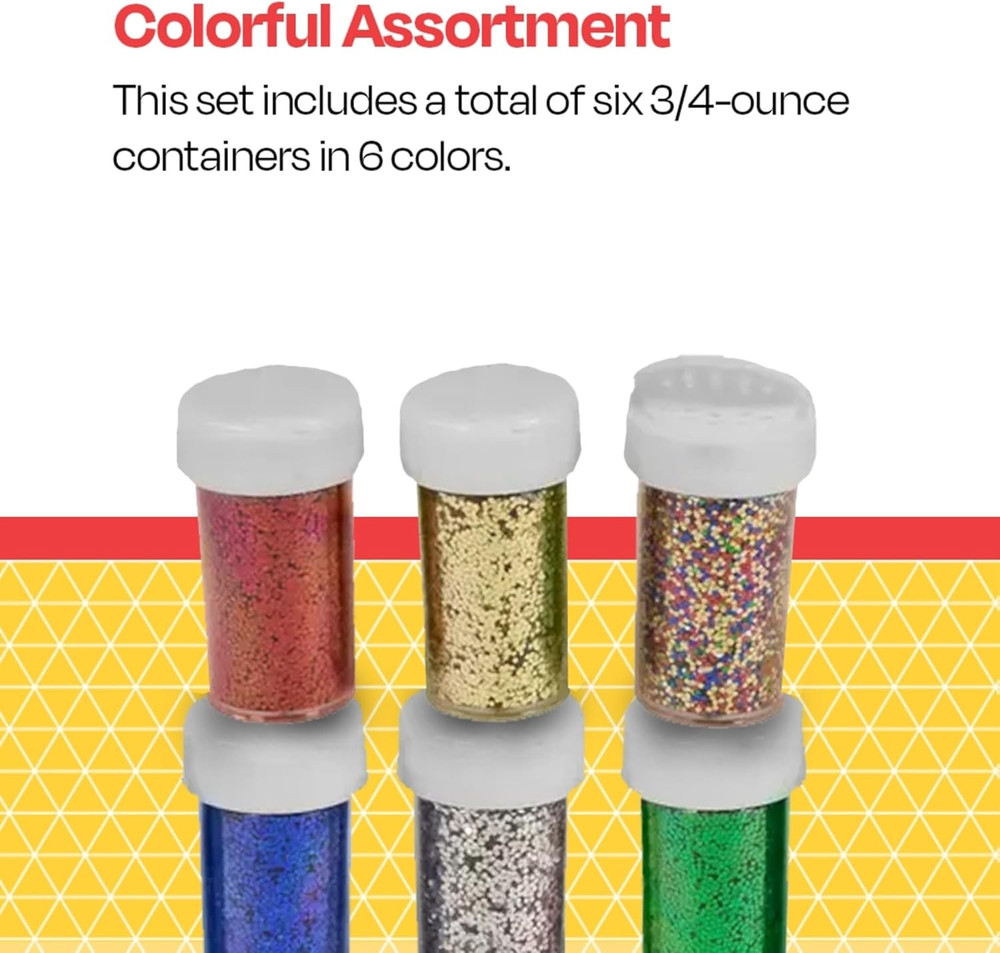 Craft Glitter, Assorted Colors