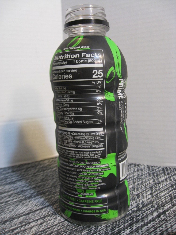 Prime Hydration Beverage - Logan Paul- EMPTY Bottle- Glowberry - Glows in Dark