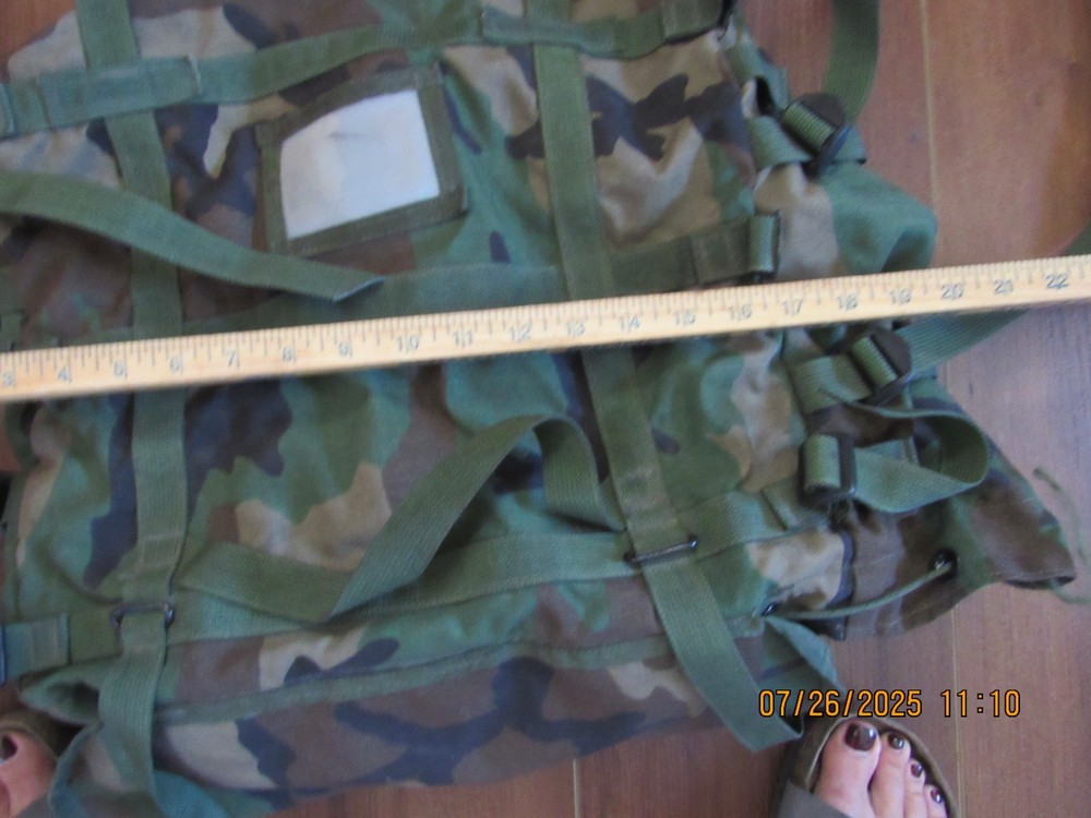Military Medium Camo Pack Rucksack W/O Frame