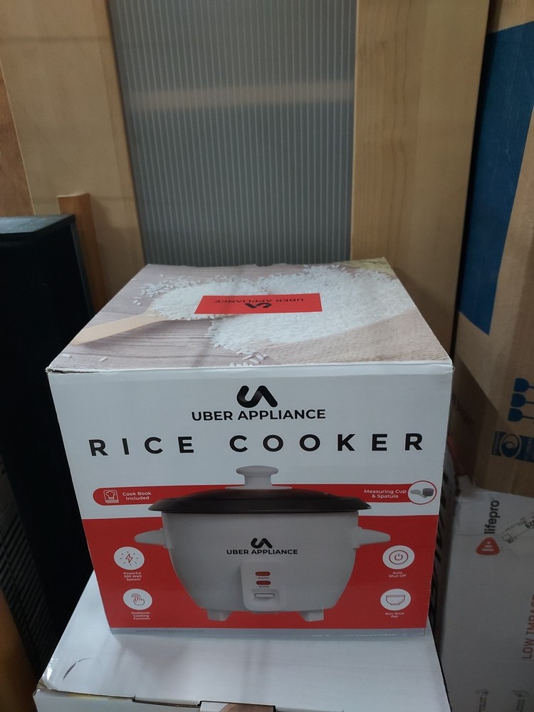Uber Appliance Rice Cooker 6 Cup One Touch Cooking Function