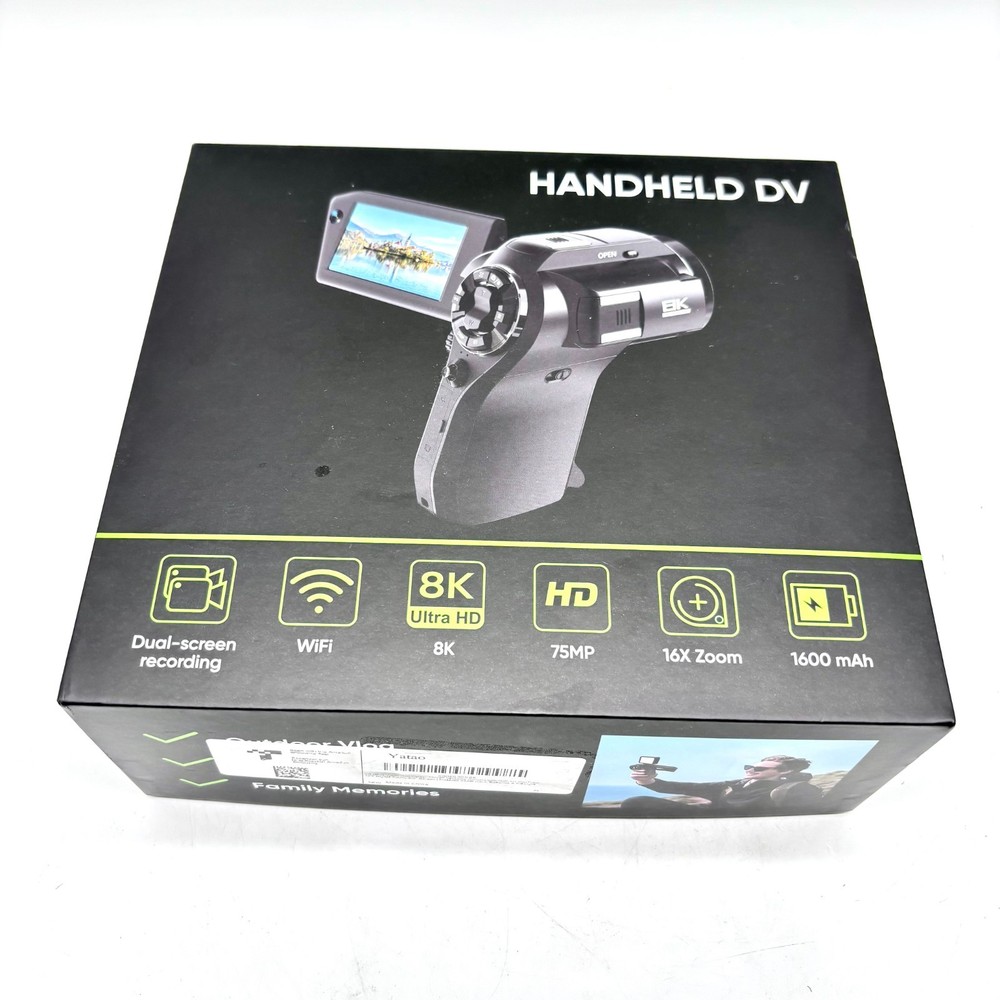Handheld DV Dual Screen 75MP Recording Video Camera