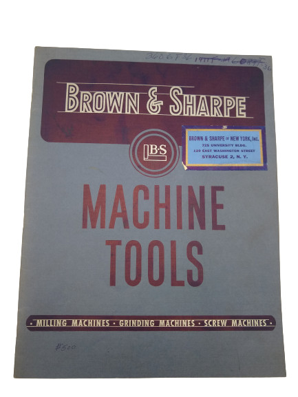 Brown & Sharpe - Machine Tools (1953)