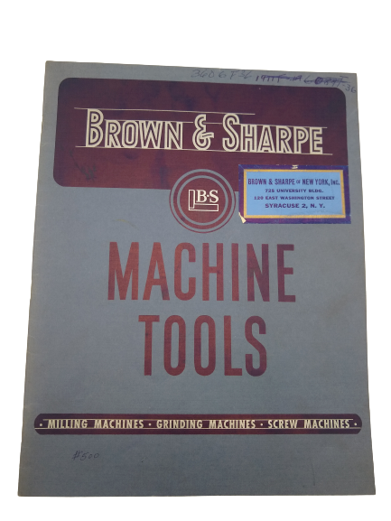 Brown & Sharpe - Machine Tools (1953)