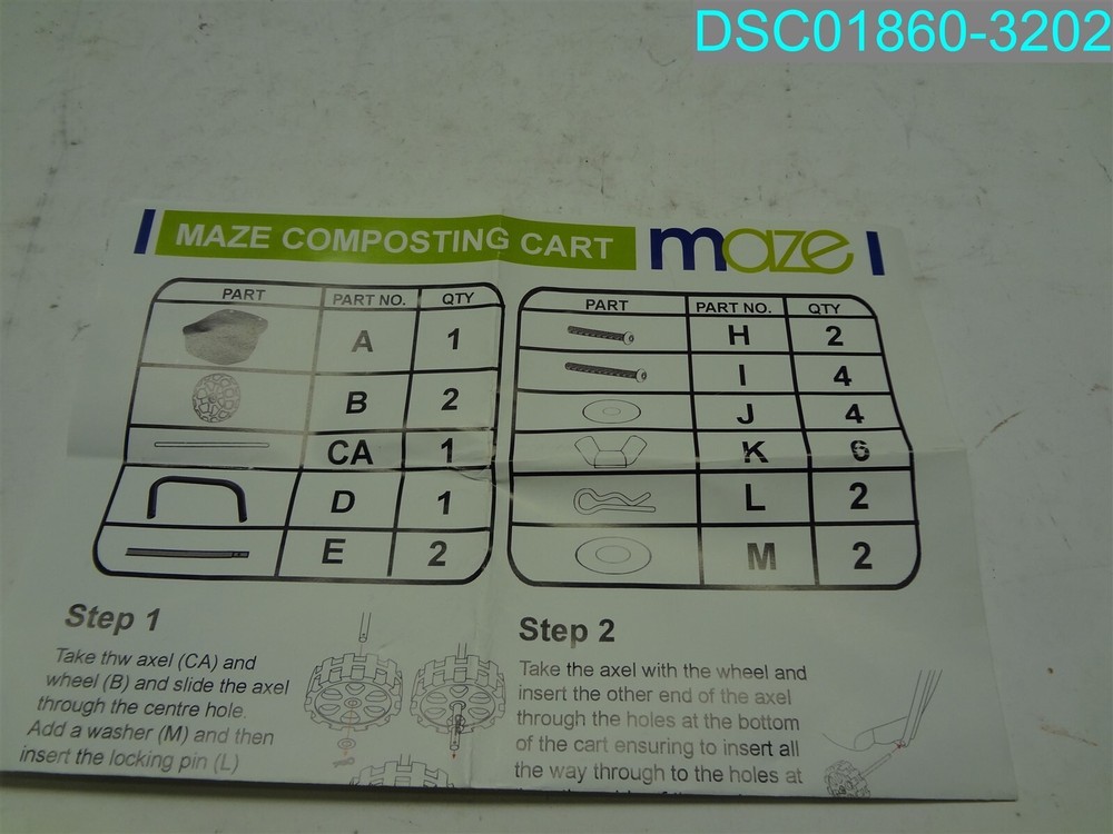 MAZE Compost Cart with Handle A03483