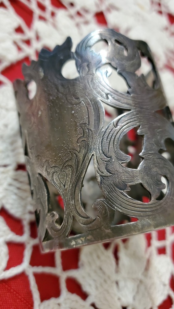 Sterling Silver Demitasse  Cup Holder Knickerbocker SILVER Co.