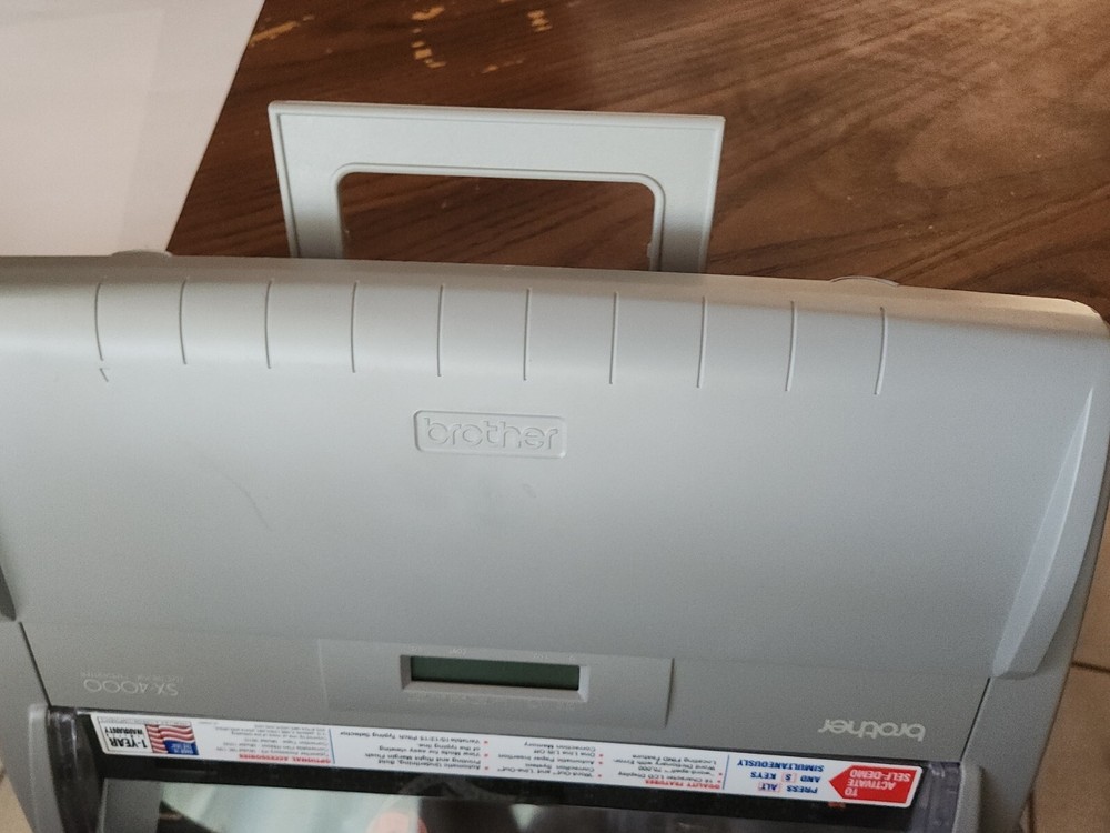 Brother SX-4000 Electronic Typewriter - Powers On! w/ Instruction Manual +Cover