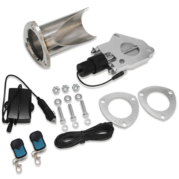 2.5" Electric Exhaust Valve Kit with Remote Switch Dump Valve