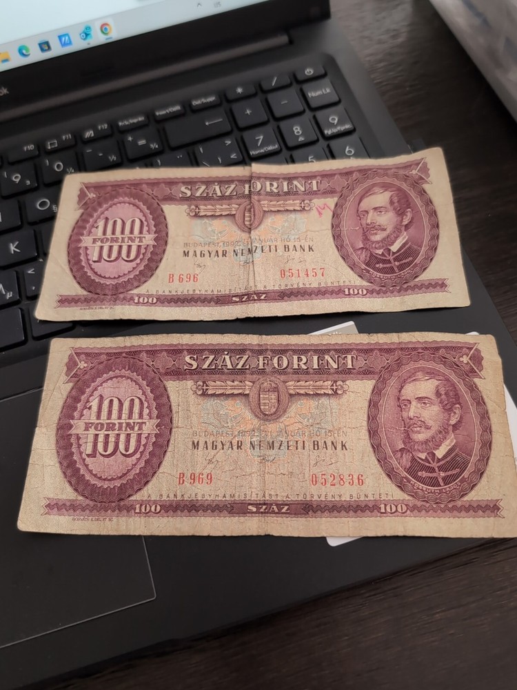 Banknote Hungary 100 Forint 1992