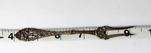 Vintage German 800 Silver Pickle Fork 5” - 4094