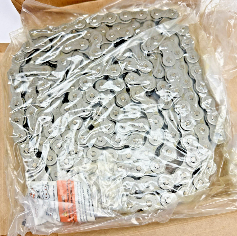 A-RC60 ROLLER CHAIN, DRV-60-1R-10FT