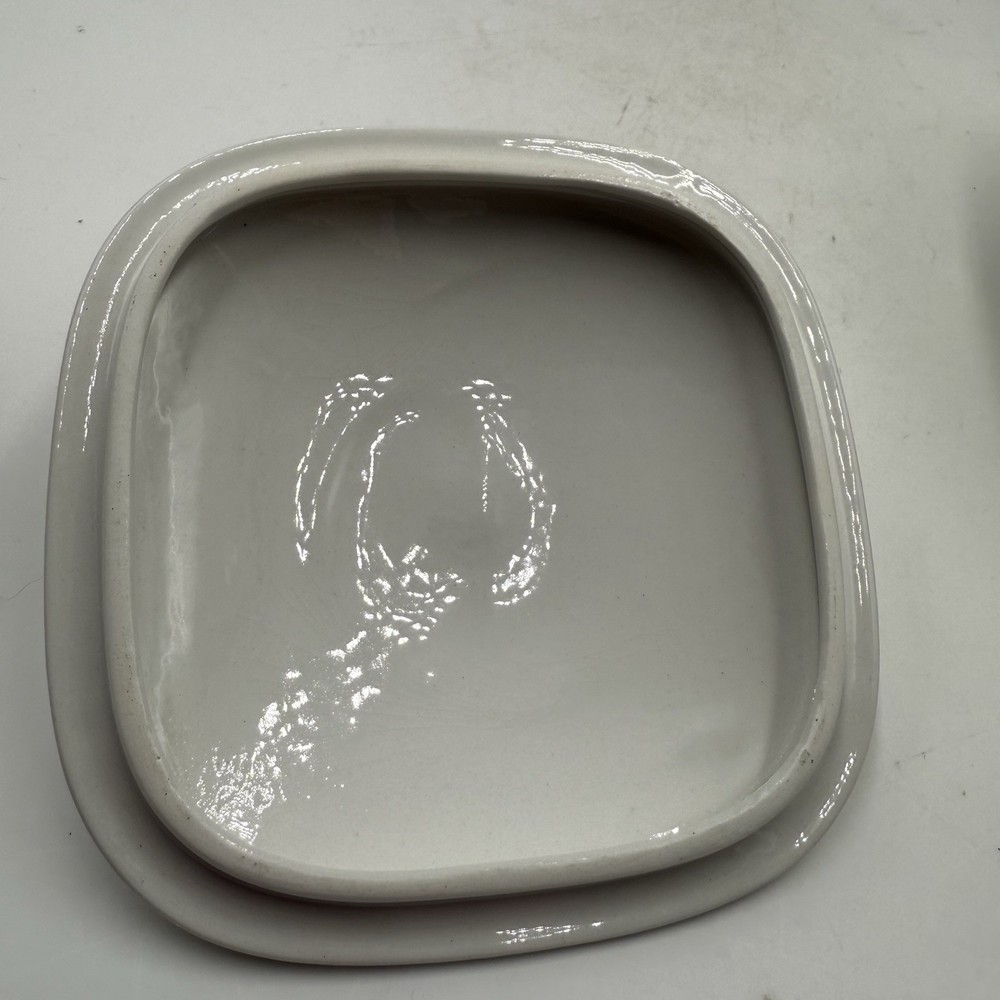 Rorstrand Ovenware Garden Series 1960s MCM Lidded Pot & Rectangular Baking Dish