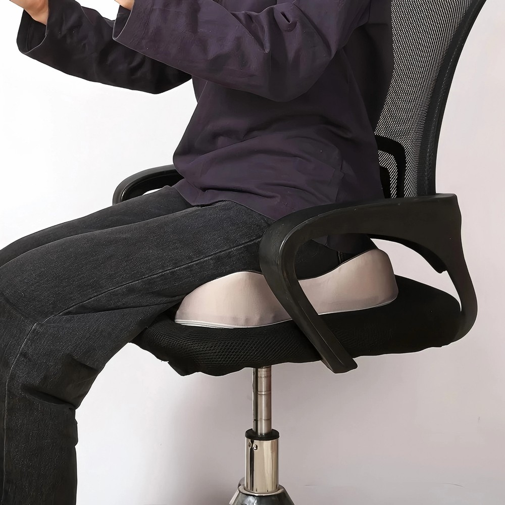 1pc Memory Foam Seat Cushion - 3D Ergonomic Support