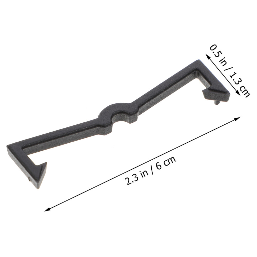 50PCS Pegboard Hook Secure Clips Portable Pegboard Locks Plastic Locks Black