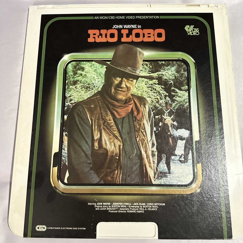 John Wayne in Rio Lobo (1981) CED Videodisc