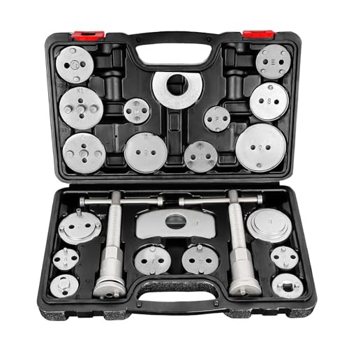 Brake Caliper Compression Tool, 22-Piece Heavy Duty Disc Brake Caliper Piston