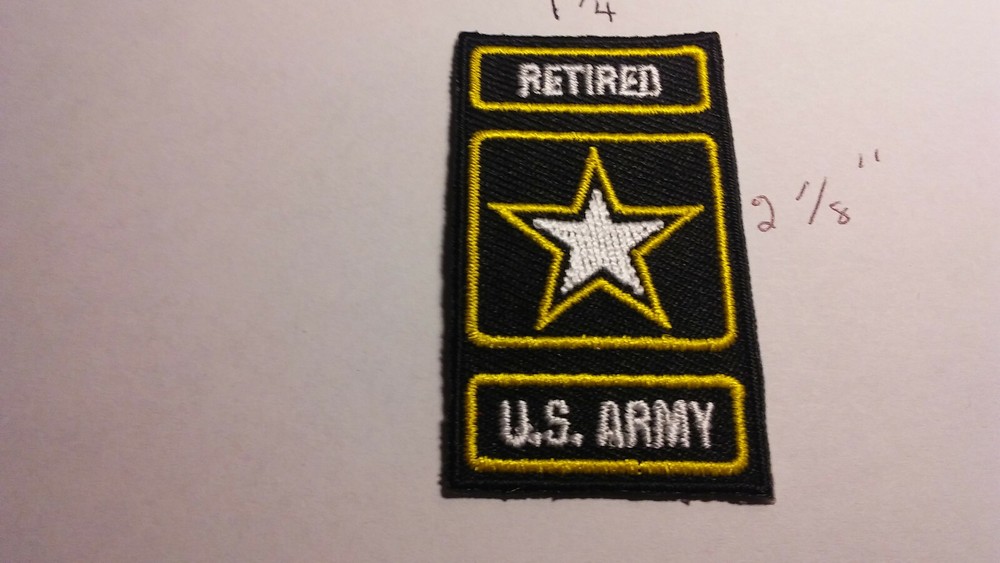 U. S Army Retired patch (iron on)