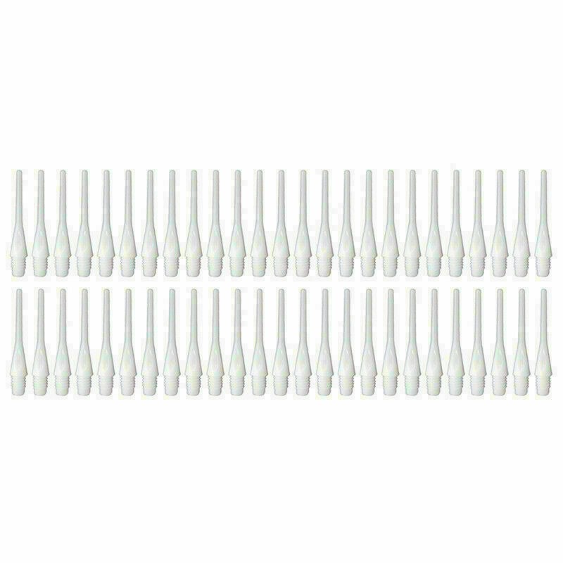 .#*.50-PCS Durable Soft Plastic Tips Points Needles White - ... Hot~ Y1V0