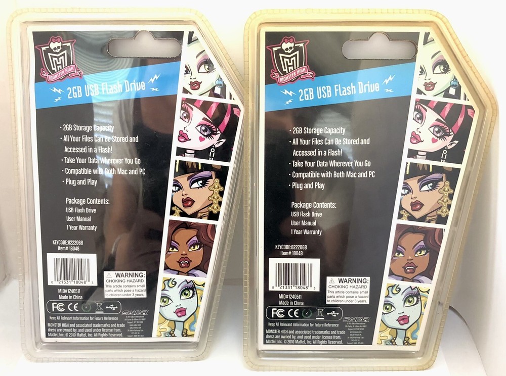 Monster High 4GB USB Flash Drive New!