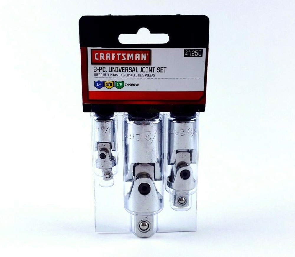 Craftsman 3 Piece Universal Joint Set Socket