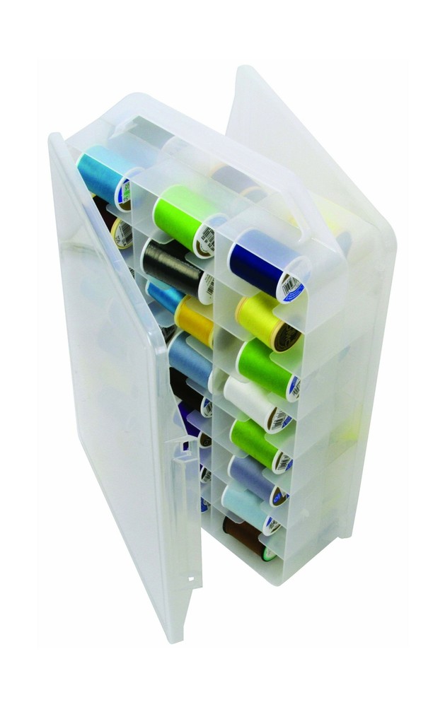 Creative Options 5315 Thread Organizer 14.5 Double-Sided Storage Clear Design
