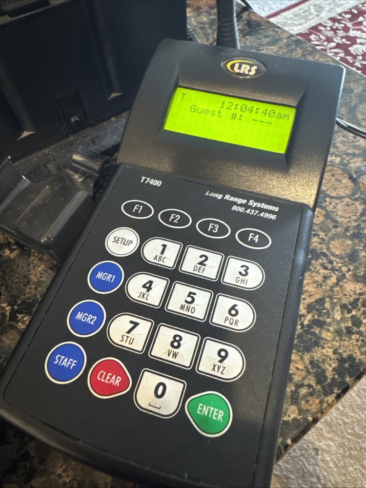 Long Range Systems LRS TX-7400 Restaurant Server Paging Transmitter & Receivers