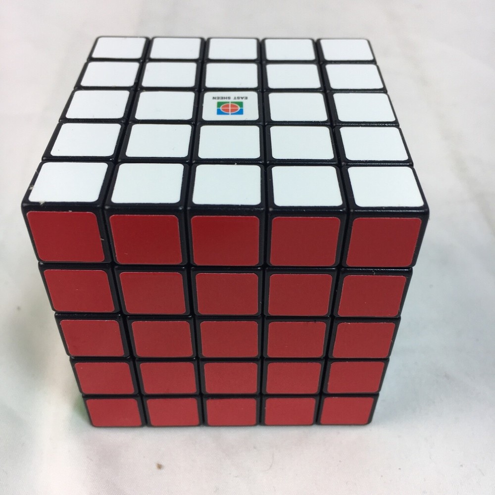 Eastsheen 5x5x5 Brain Teaser Cube Multi-Color Puzzle Black Plastic