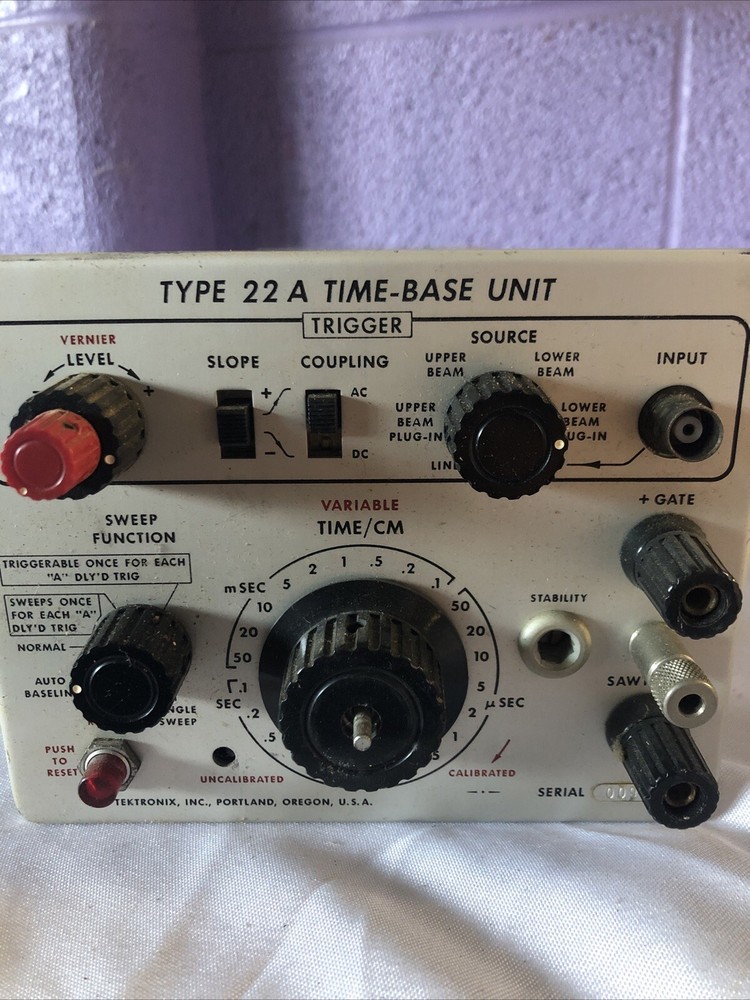 TEKTRONIX TYPE 22A TIME BASE