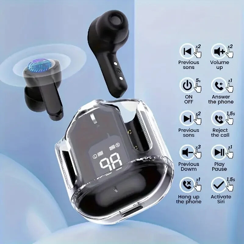 Wireless Headphones with Silicone Case