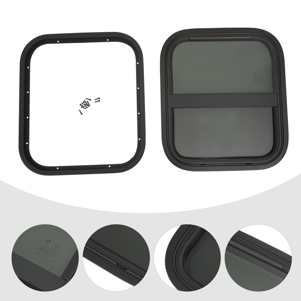 14" x 16" Vertical Slider W/ Screen RV Window For RV Trailer Camper Food Truck