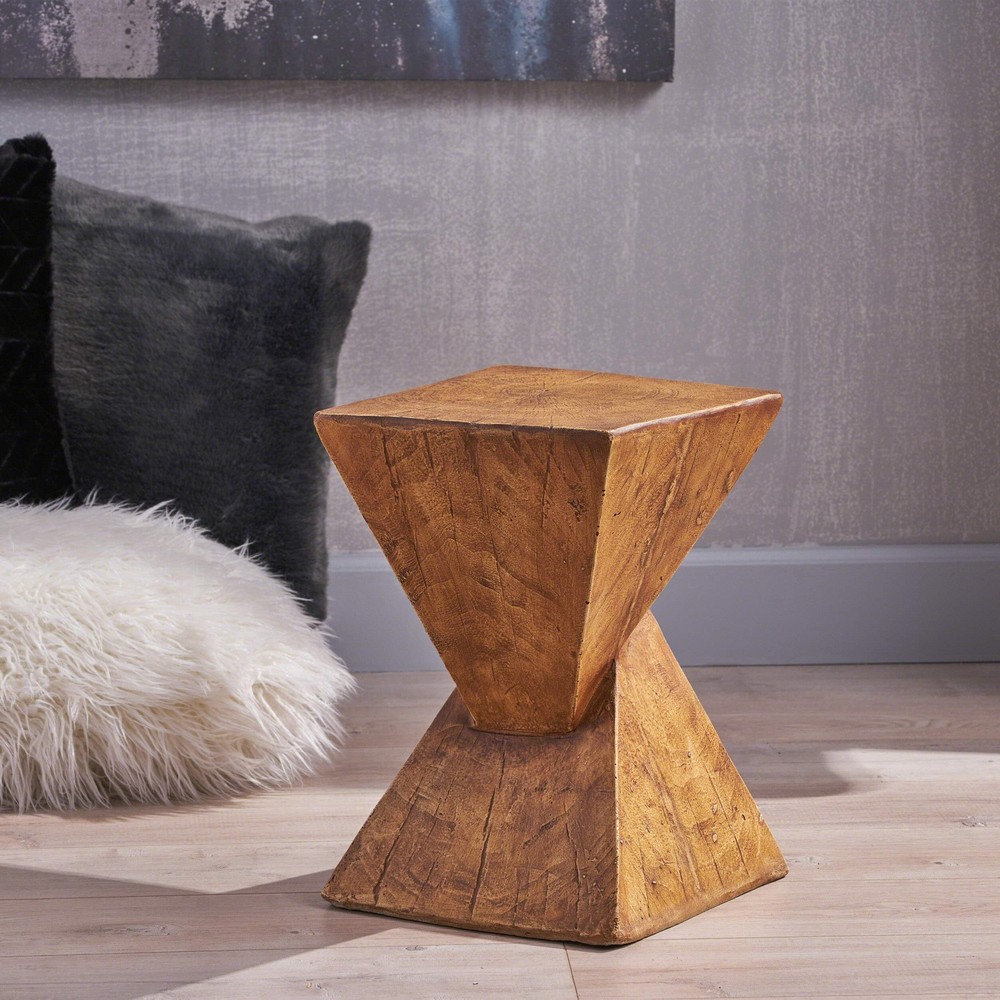 Christopher Knight Home Jerod Light-Weight Concrete Accent Table Natural