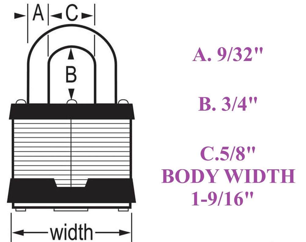 new Master Lock 3KA 0464 set of 1