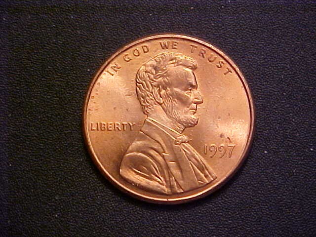 1997-P Lincoln Cent Ch BU - Phantom "D" Error Collector Coin! -c1012dth