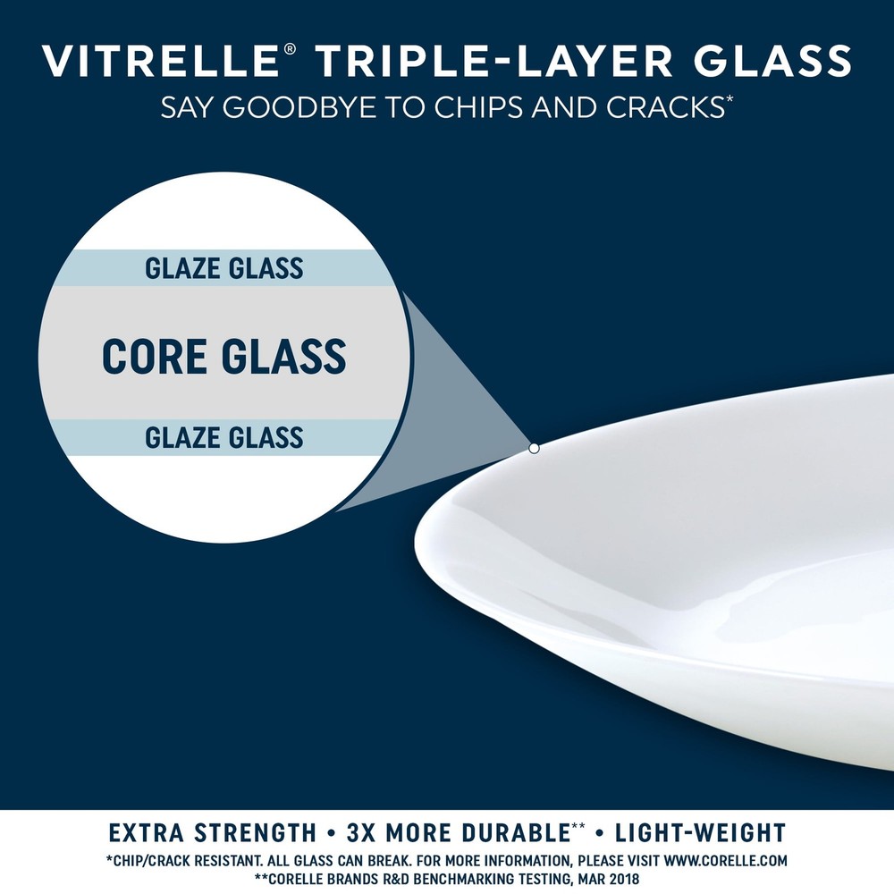 12-Piece Glass Dinnerware Set Service For 4