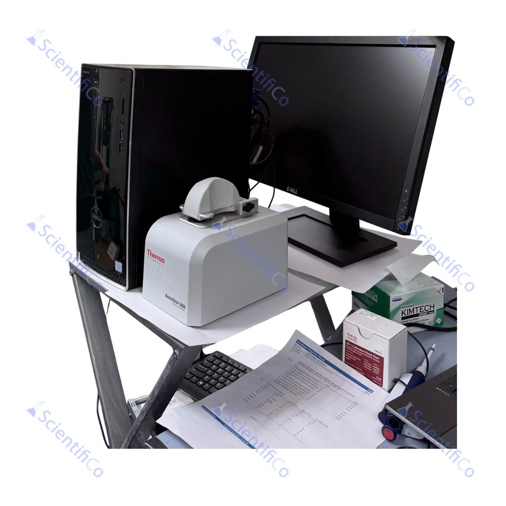 Refurbished NanoDrop 2000 Spectrophotometer with computer setup