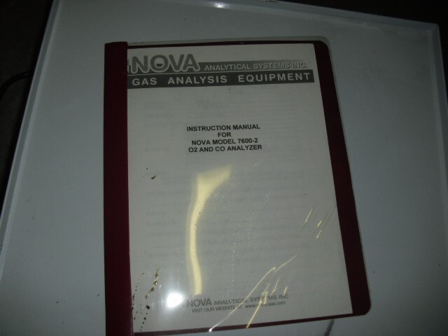 NOVA 7600-2 O2 & CO Analyzer