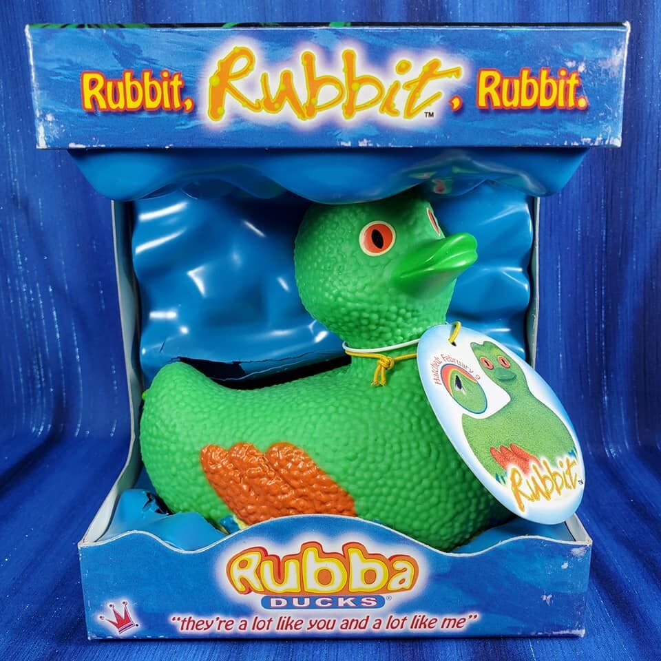 Rubbit Rare Rubba Duck Rubber Duck Frog NIB