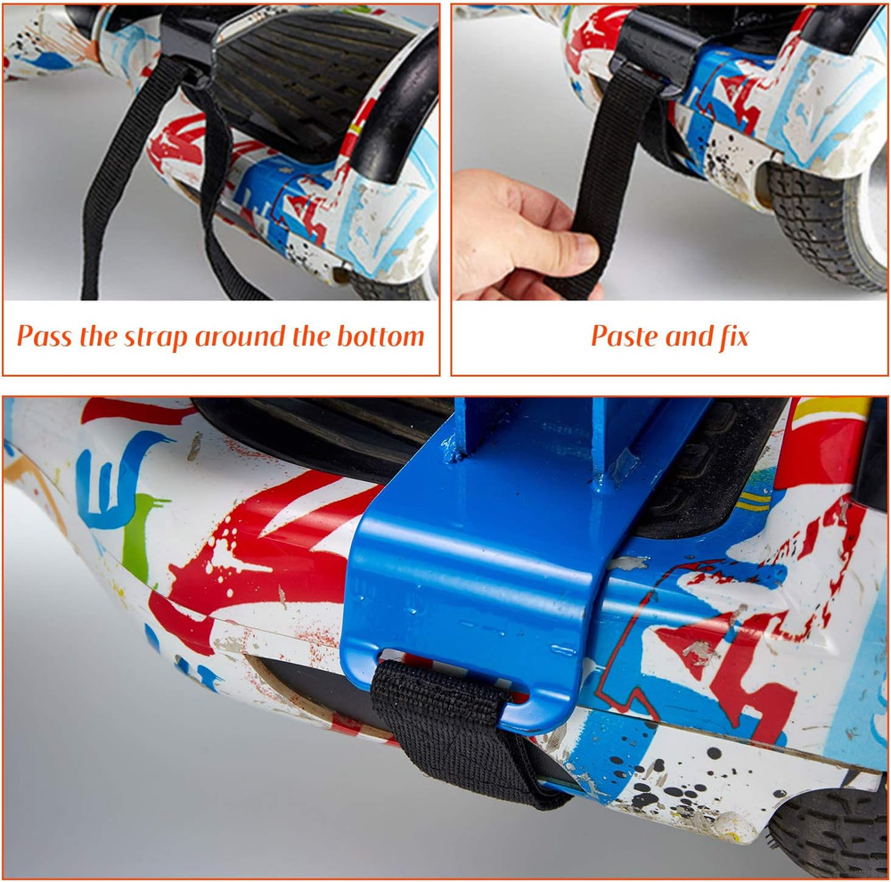 8 Pieces Adjustable Hoverboard Replacement Straps Hook and Loop Fastening Hoverb