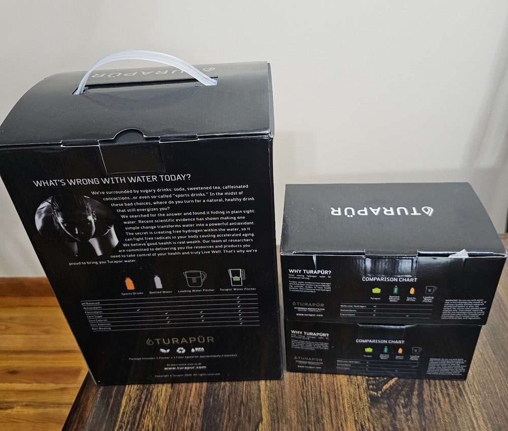 turapur hydrogen water filter 3 pack