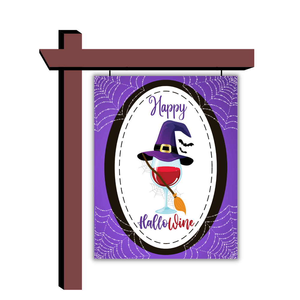 Happy Hallowine Sign or Plaques