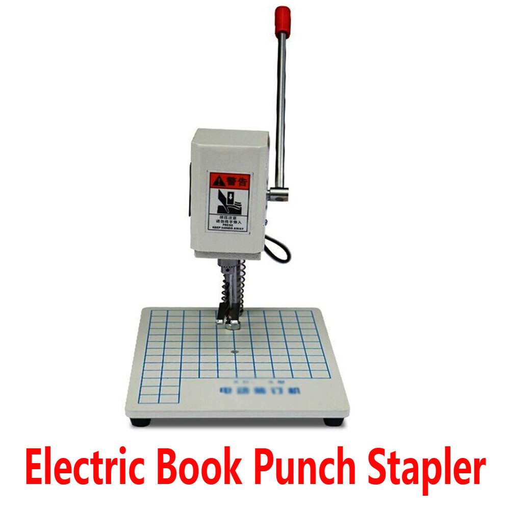 XD-3 Electric Book Punch Stapler 220V/120W Document Office Binding Machine
