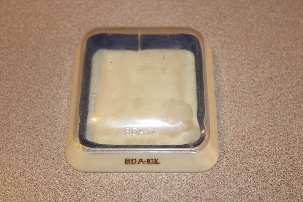 Vintage BDA 10k Plastic Jewelry Display Case