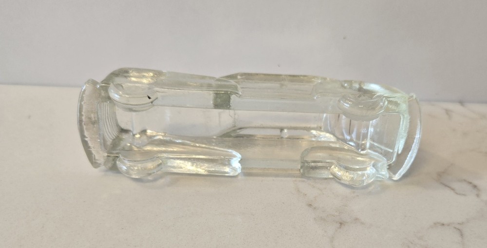 Vintage Candy Container Mini Streamline Auto Glass Car Model