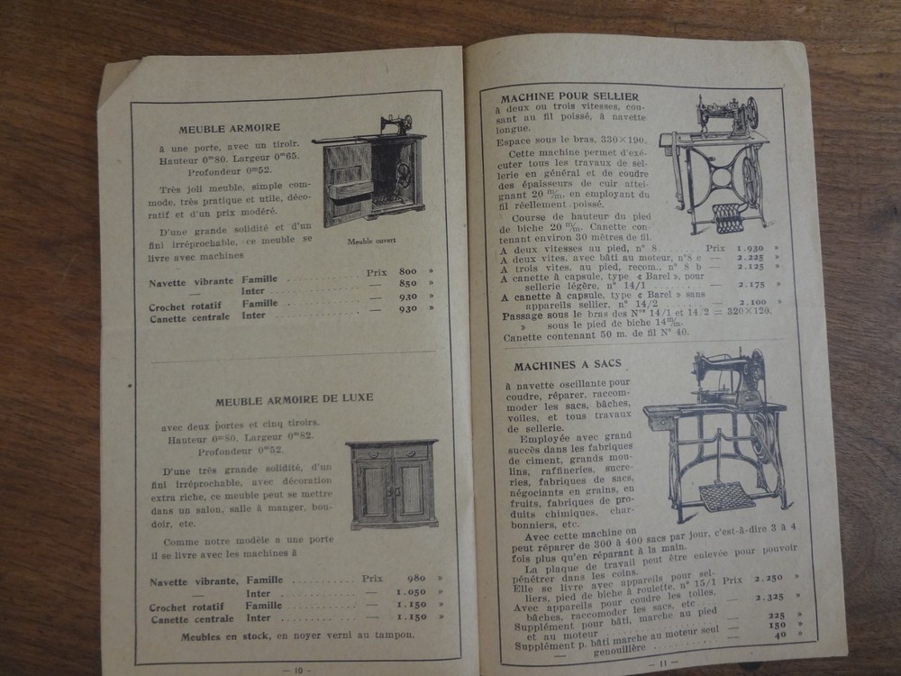 Old General Catalog Sewing Machines & Cycles - Illustrated