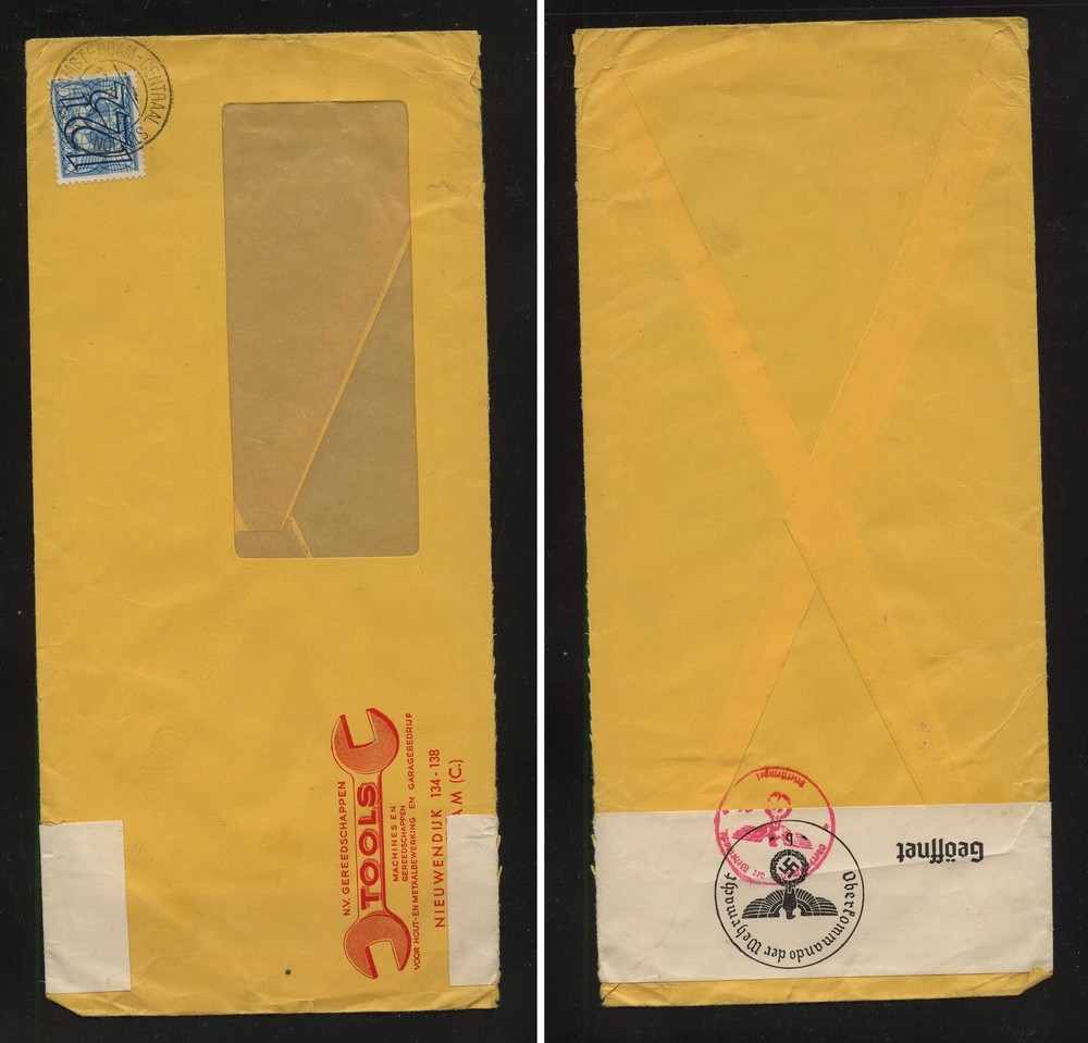 Netherlands  nice tools  ad cover  German  censor           EX0906