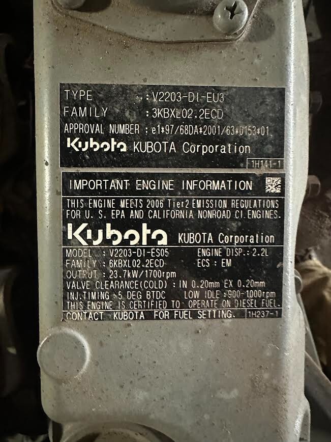 kubota v2203 diesel engine