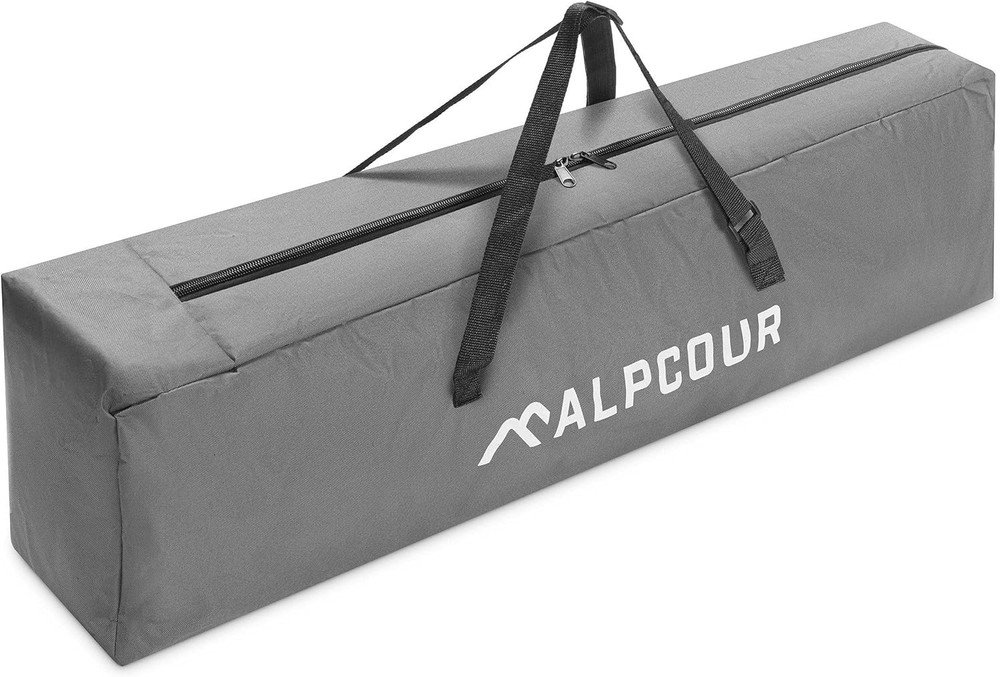 Durable Lightweight Grey Camping Cot Bag Water Resistant Storage Solution