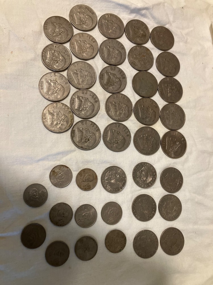41 Vintage Mexican Coins